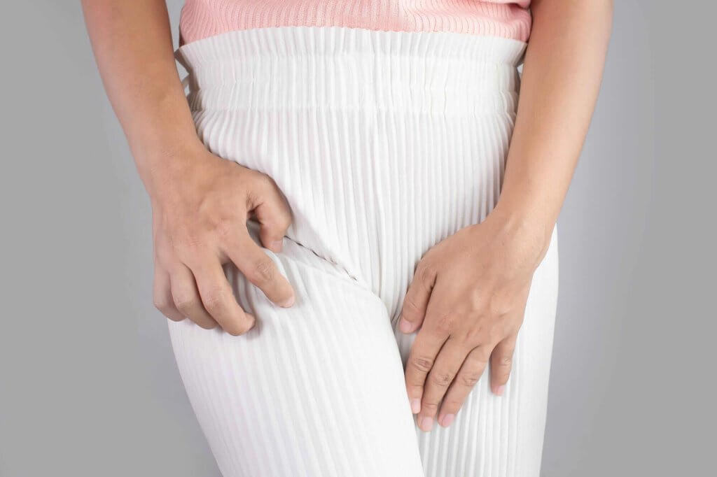 női nemi szerv viszketése miatti diszkomfort